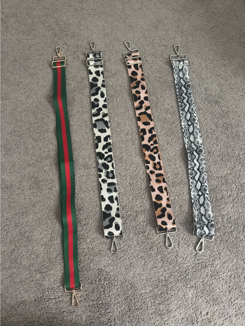 Handbag Straps - Buy 1 or buy them all!  Red, green, pink, grey, silver and gold